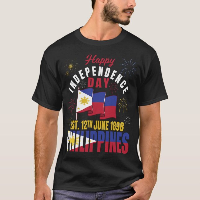 T-shirt Drapeau des Philippines Fête de l'indépendance phi (Devant)
