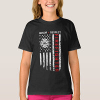 Drapeau des pompiers Red Line Us