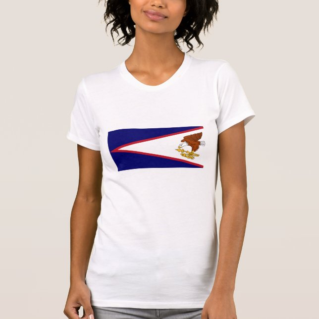 T-shirt Drapeau des Samoa américaines (Devant)