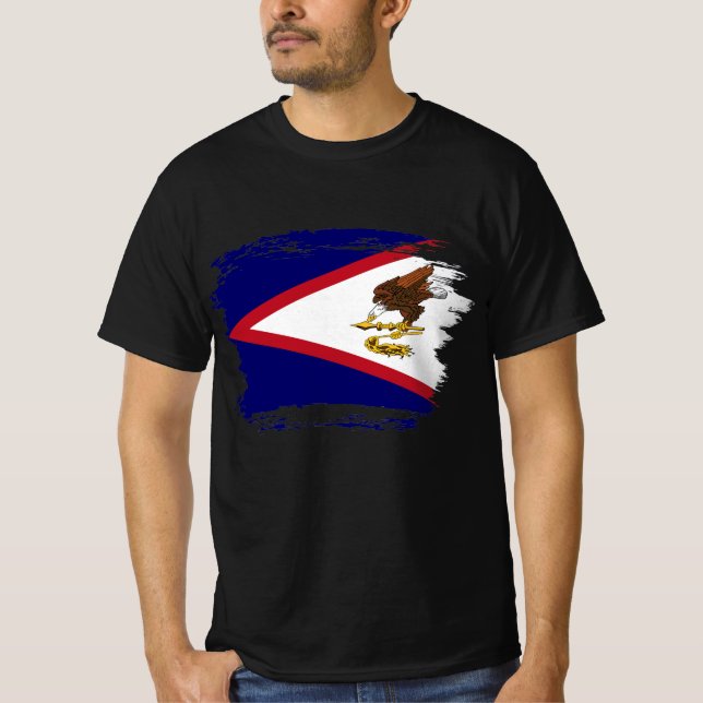 T-shirt Drapeau des Samoa américaines (Devant)