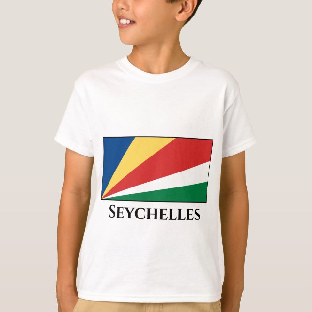 T-shirt Drapeau des Seychelles (Devant)