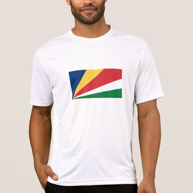 T-shirt Drapeau des Seychelles (Devant)