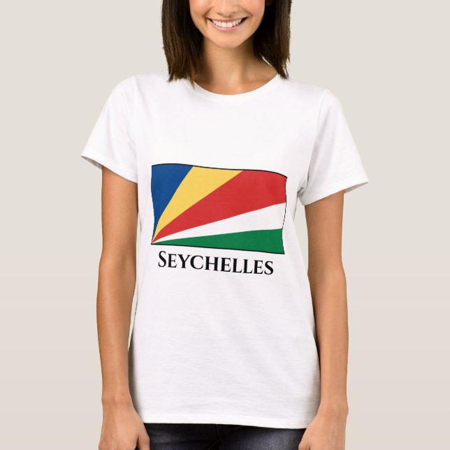 T-shirt Drapeau des Seychelles (Devant)