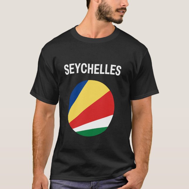 T-shirt Drapeau des Seychelles Moderne (Devant)