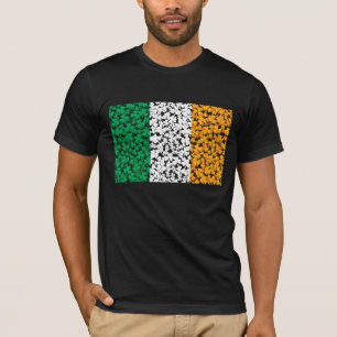 T-shirt Drapeau des Shamrocks irlandais