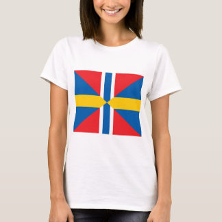 T-shirt Drapeau des syndicats de la Norvège Suède