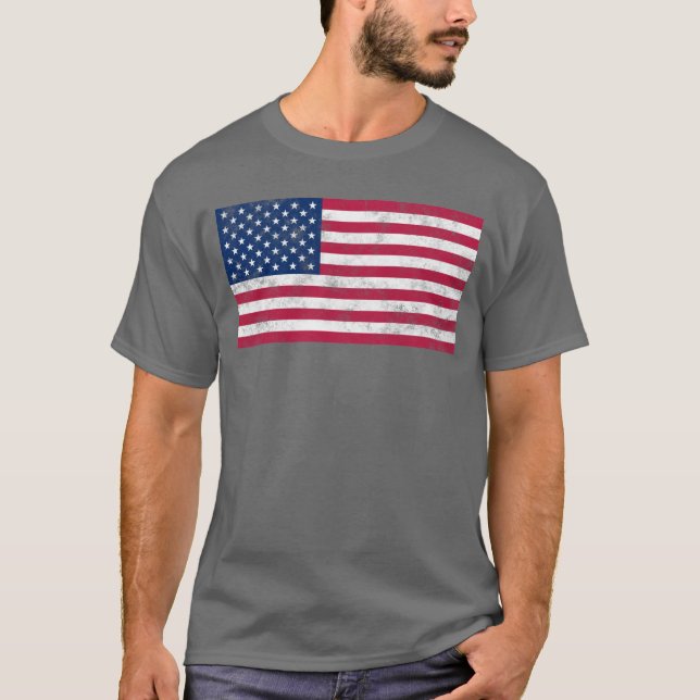 T-shirt Drapeau des USA (Devant)