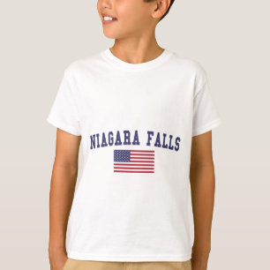T-shirt Drapeau des USA de chutes du Niagara