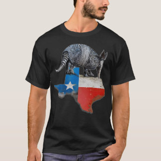 T-shirt Drapeau d'État Armadillo Texas
