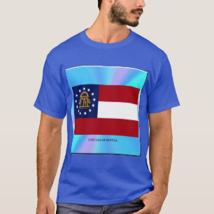 T-shirt Drapeau d'État de Géorgie Unisex