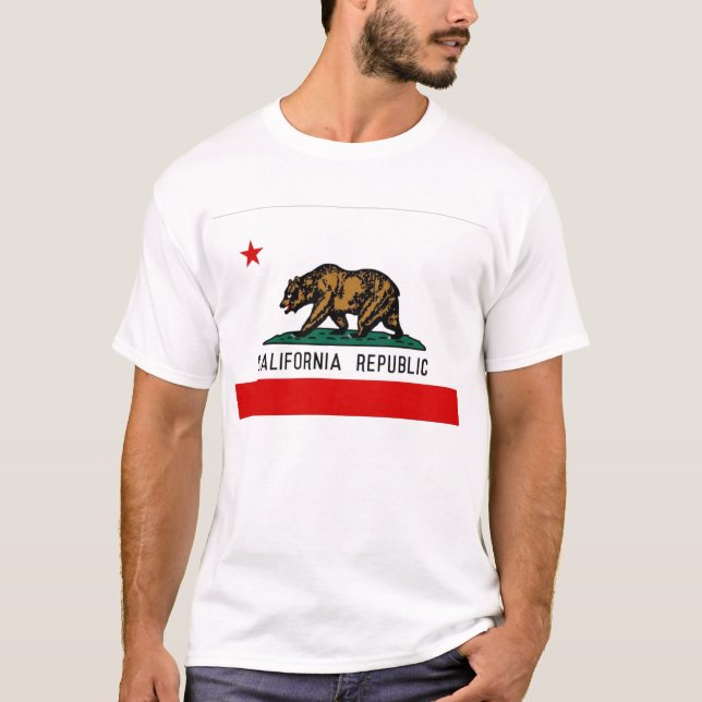 T-shirt Drapeau d'état de la Californie (Devant)