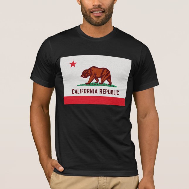T-shirt Drapeau d'état de la Californie (Devant)