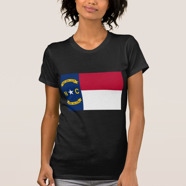 T-shirt Drapeau d'état de la Caroline du Nord (Devant)