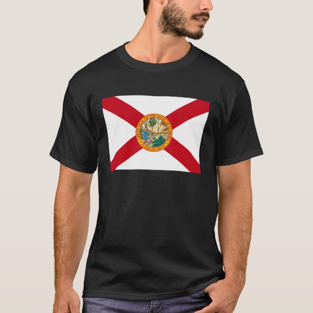 T-shirt Drapeau d'état de la Floride (Devant)