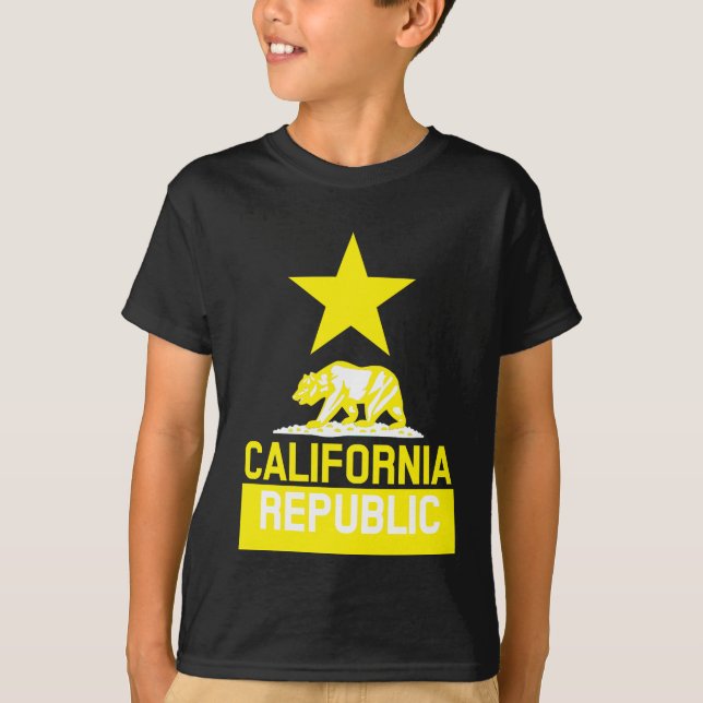 T-shirt Drapeau d'État de la RÉPUBLIQUE DE CALIFORNIE (Devant)