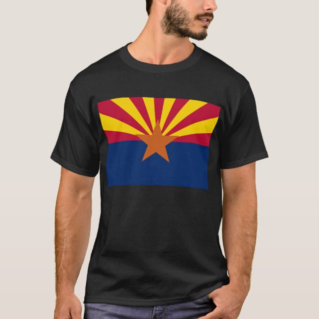 T-shirt Drapeau d'État de l'Arizona (Devant)