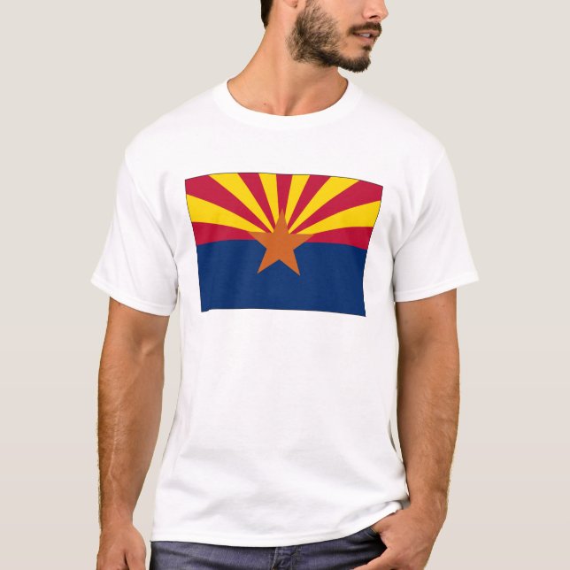 T-shirt Drapeau d'état de l'Arizona (Devant)
