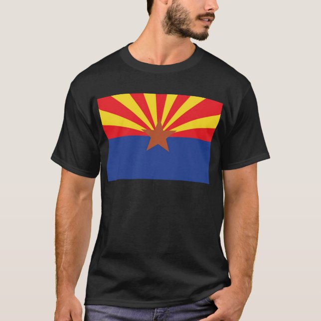 T-shirt Drapeau d'état de l'Arizona (Devant)