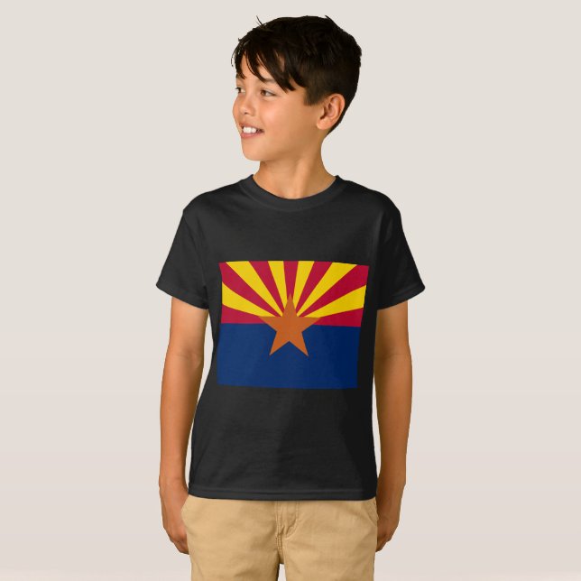 T-shirt Drapeau d'État de l'Arizona (Devant entier)
