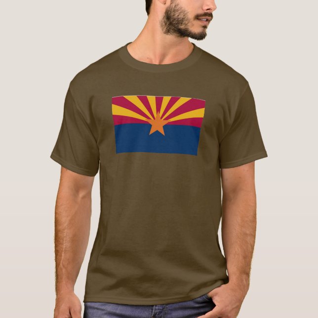 T-shirt Drapeau d'état de l'Arizona (Devant)