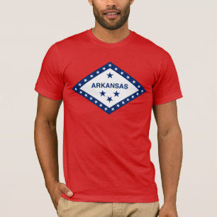 T-shirt Drapeau d'état de l'Arkansas