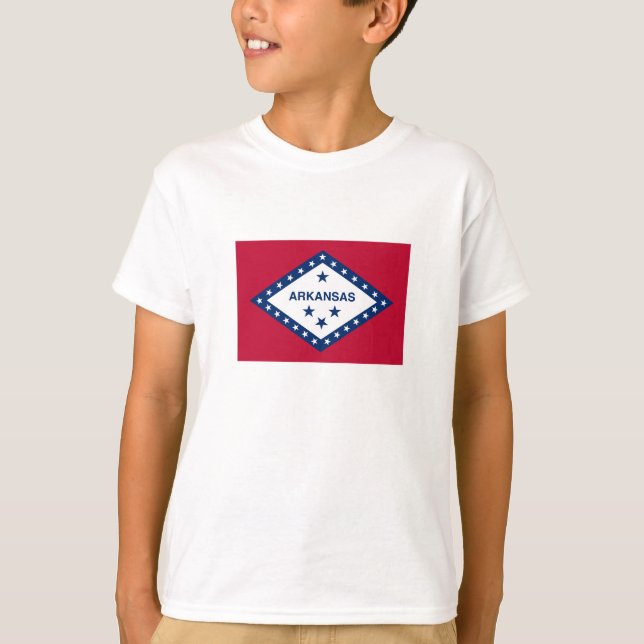 T-shirt Drapeau d'État de l'Arkansas (Devant)