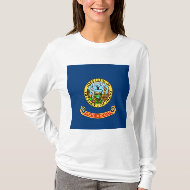 T-shirt Drapeau d'État de l'Idaho (Devant)