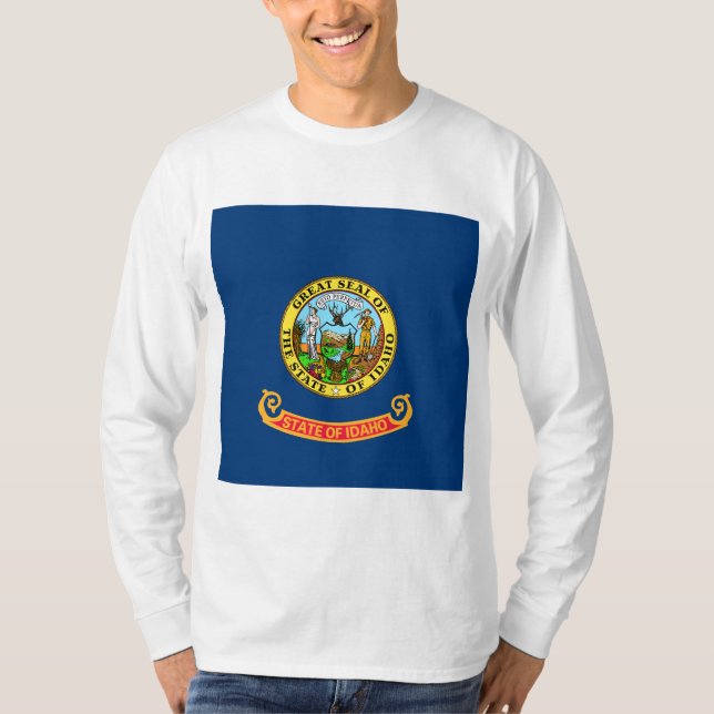 T-shirt Drapeau d'État de l'Idaho (Devant)