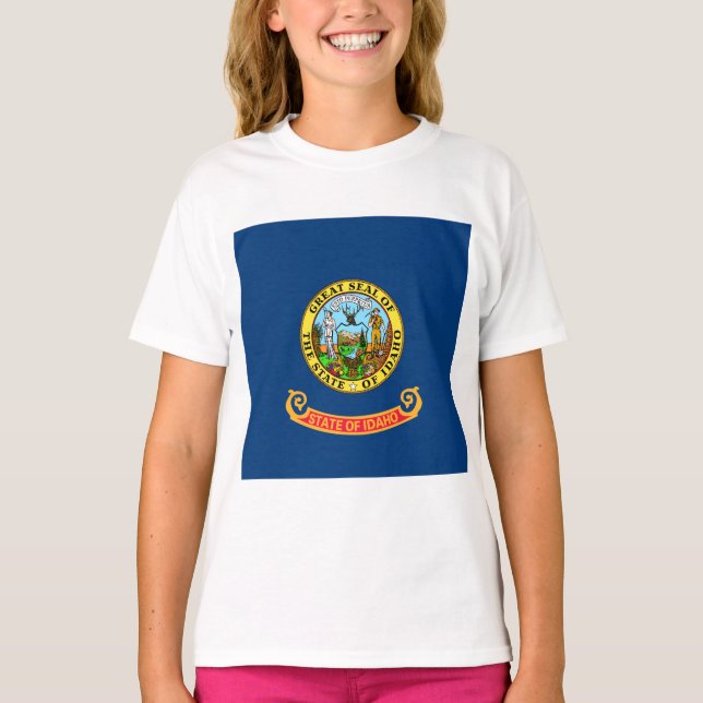 T-shirt Drapeau d'État de l'Idaho (Devant)