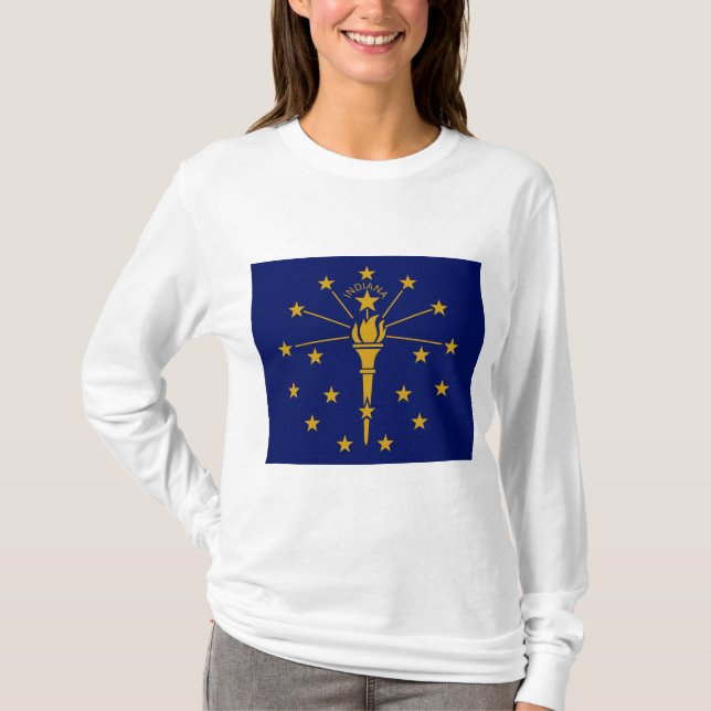 T-shirt Drapeau d'État de l'Indiana (Devant)