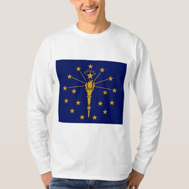 T-shirt Drapeau d'État de l'Indiana (Devant)
