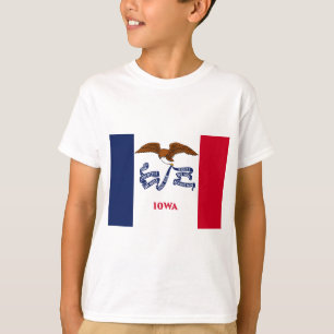 T-shirt Drapeau d'État de l'Iowa