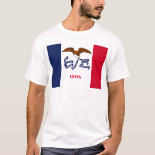 T-shirt Drapeau d'État de l'Iowa