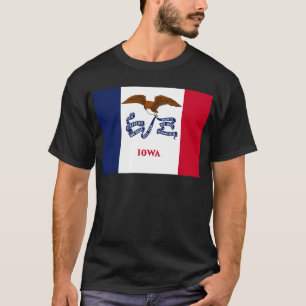 T-shirt Drapeau d'État de l'Iowa