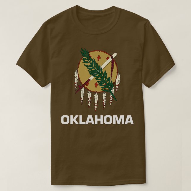 T-shirt Drapeau d'État de l'Oklahoma (Design devant)