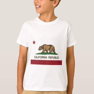 T-shirt drapeau d'état de république de la Californie