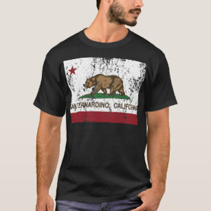 T-shirt drapeau d'état de San Bernardino la Californie