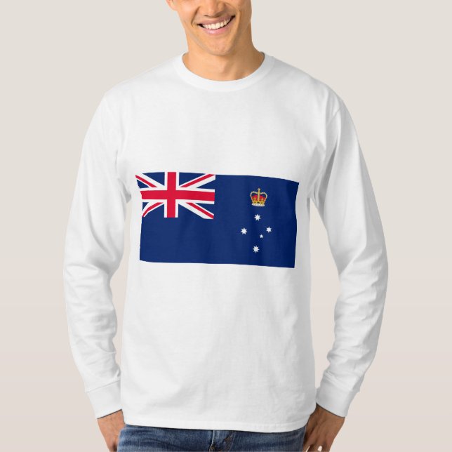 T-shirt Drapeau d'État de Victoria (Australie) (Devant)