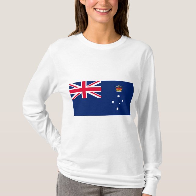 T-shirt Drapeau d'État de Victoria (Australie) (Devant)
