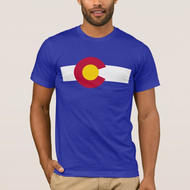 T-shirt Drapeau d'état du Colorado (Devant)