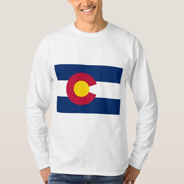 T-shirt Drapeau d'Etat du Colorado (Devant)