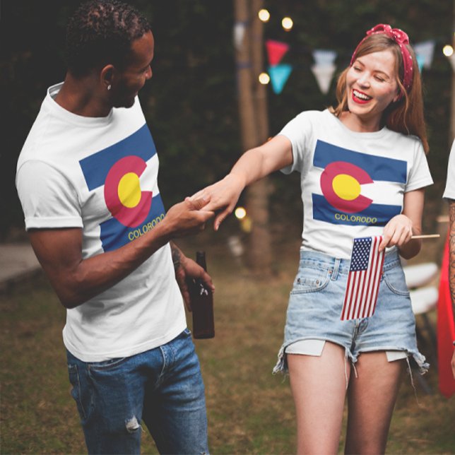 T-shirt Drapeau d'État du Colorado Unisex (Colorado State Flag Unisex T-Shirt)