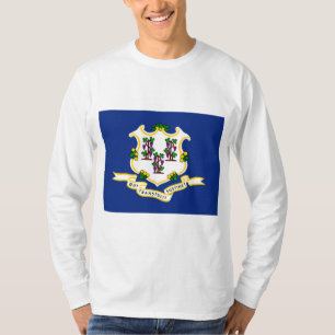 T-shirt Drapeau d'État du Connecticut