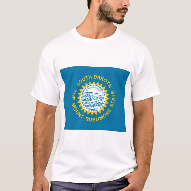 T-shirt Drapeau d'État du Dakota du Sud (Devant)
