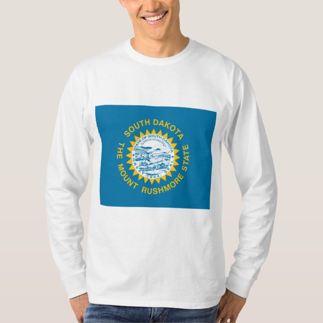 T-shirt Drapeau d'État du Dakota du Sud (Devant)