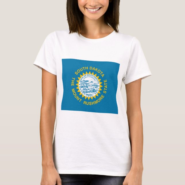 T-shirt Drapeau d'État du Dakota du Sud (Devant)