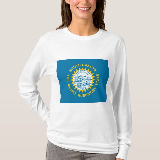 T-shirt Drapeau d'État du Dakota du Sud (Devant)