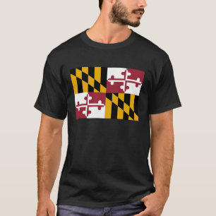 T-shirt Drapeau d'état du Maryland
