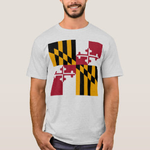 T-shirt Drapeau d'état du Maryland élégant