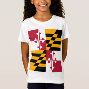 T-Shirt Drapeau d'état du Maryland élégant